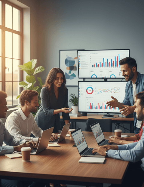 ClickVibe team collaboration and growth